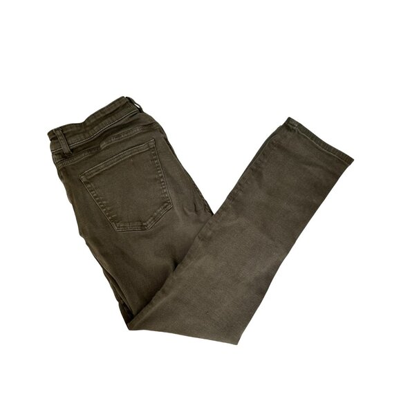 Warp + Weft Olive Green Slim Fit Stretch Jeans Size 34X30 Mens Denim Pants - Picture 6 of 8